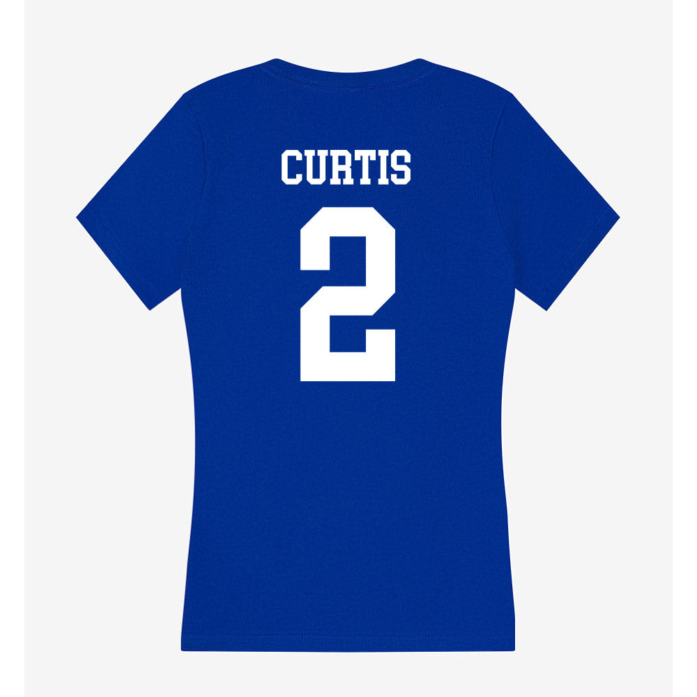 UAH - NCAA Women's Soccer : Chelsey Curtis - Women's V-Neck T-Shirt-1
