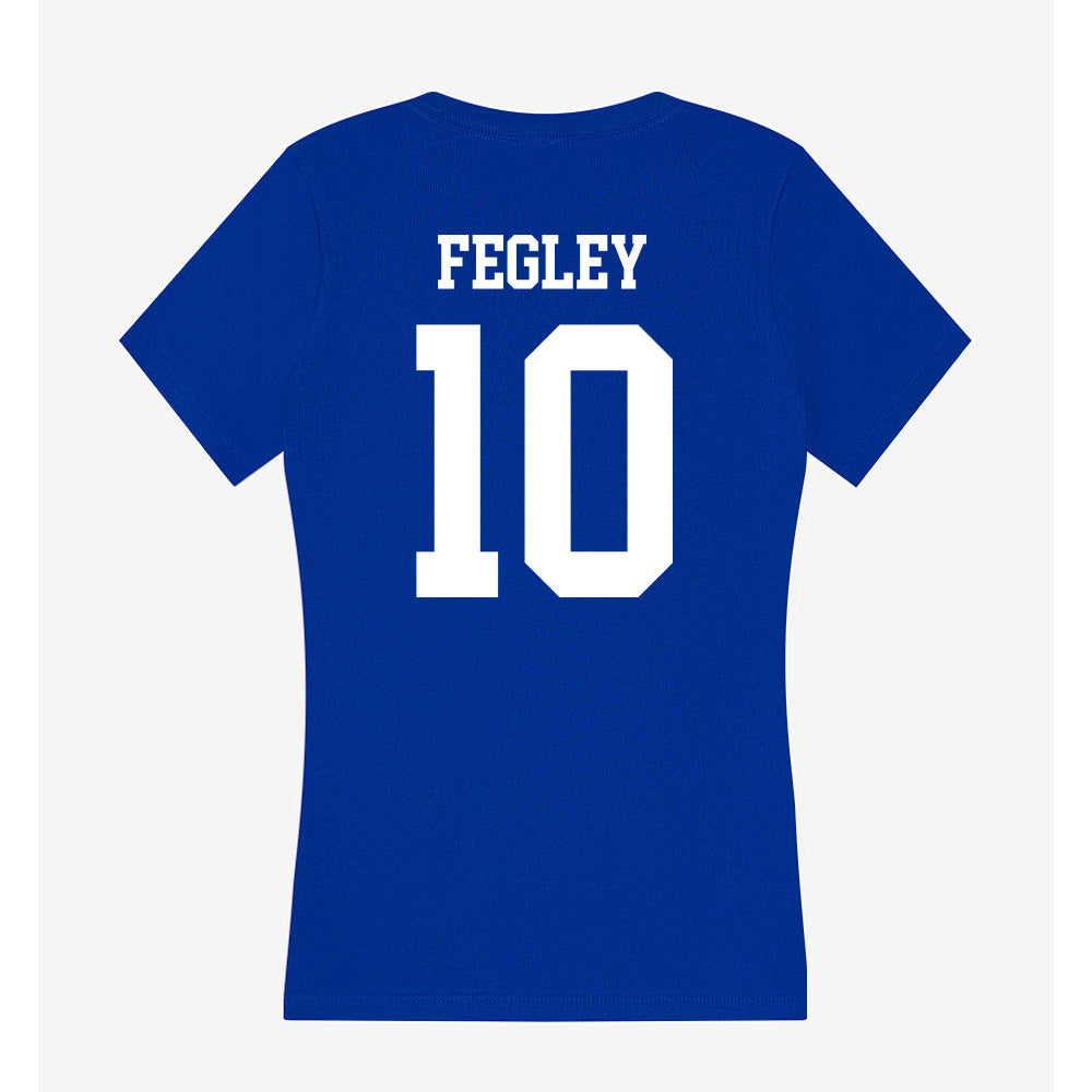 UAH - NCAA Women's Soccer : Taylor Fegley - Women's V-Neck T-Shirt-1