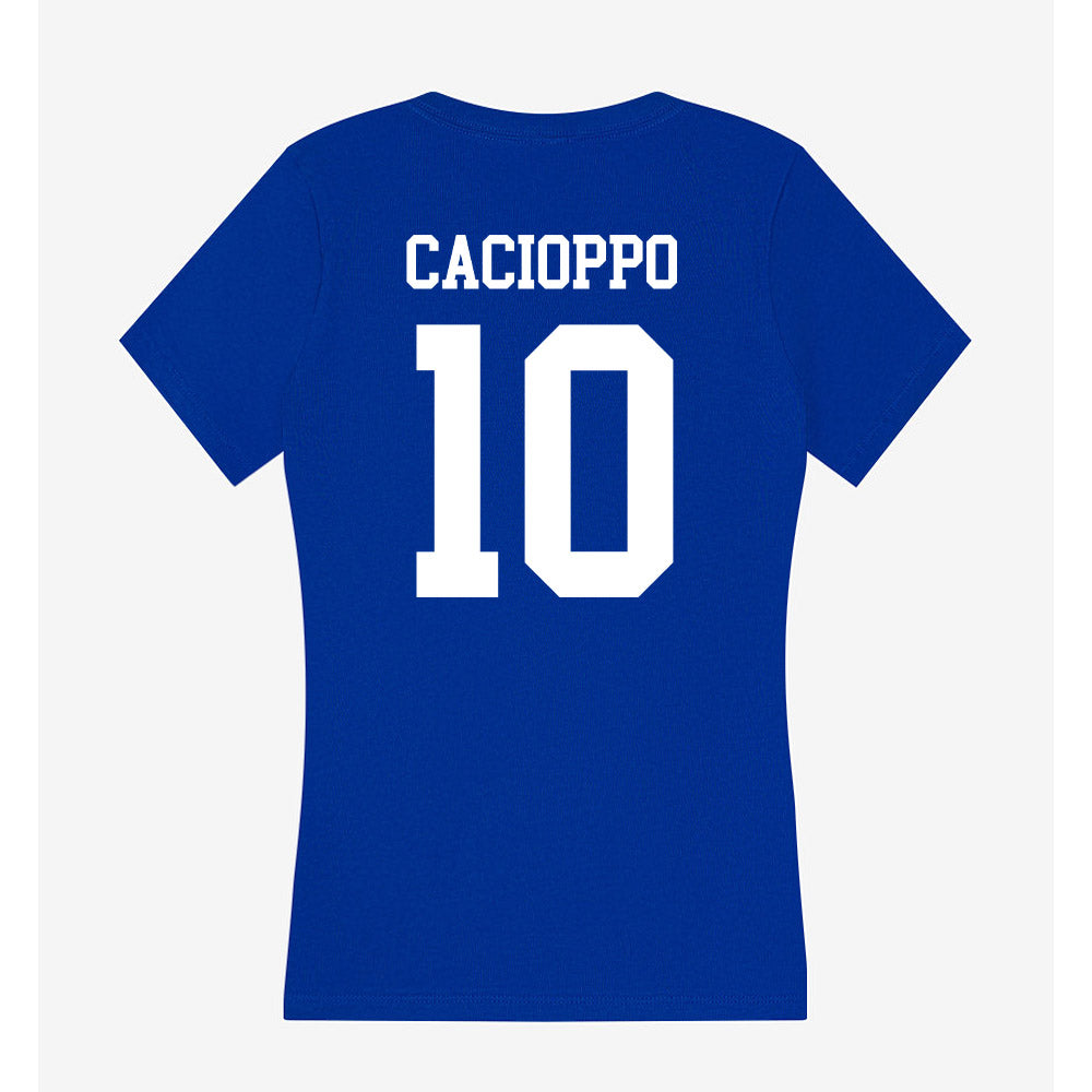 UAH - NCAA Baseball : Cross Cacioppo - Women's V-Neck T-Shirt-1