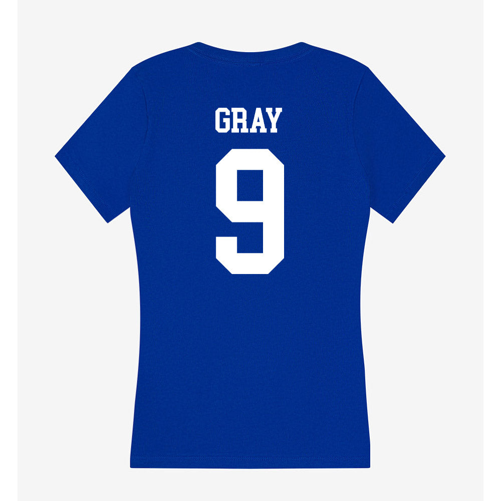 UAH - NCAA Baseball : Jase Gray - Women's V-Neck T-Shirt-1