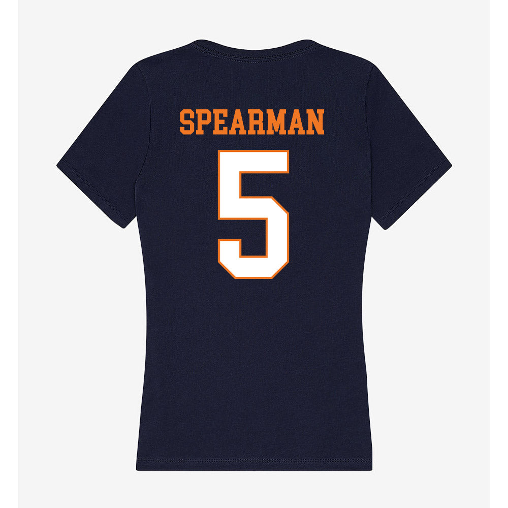 Bucknell - NCAA Football : Jaiden Spearman - Women's V-Neck T-Shirt-1