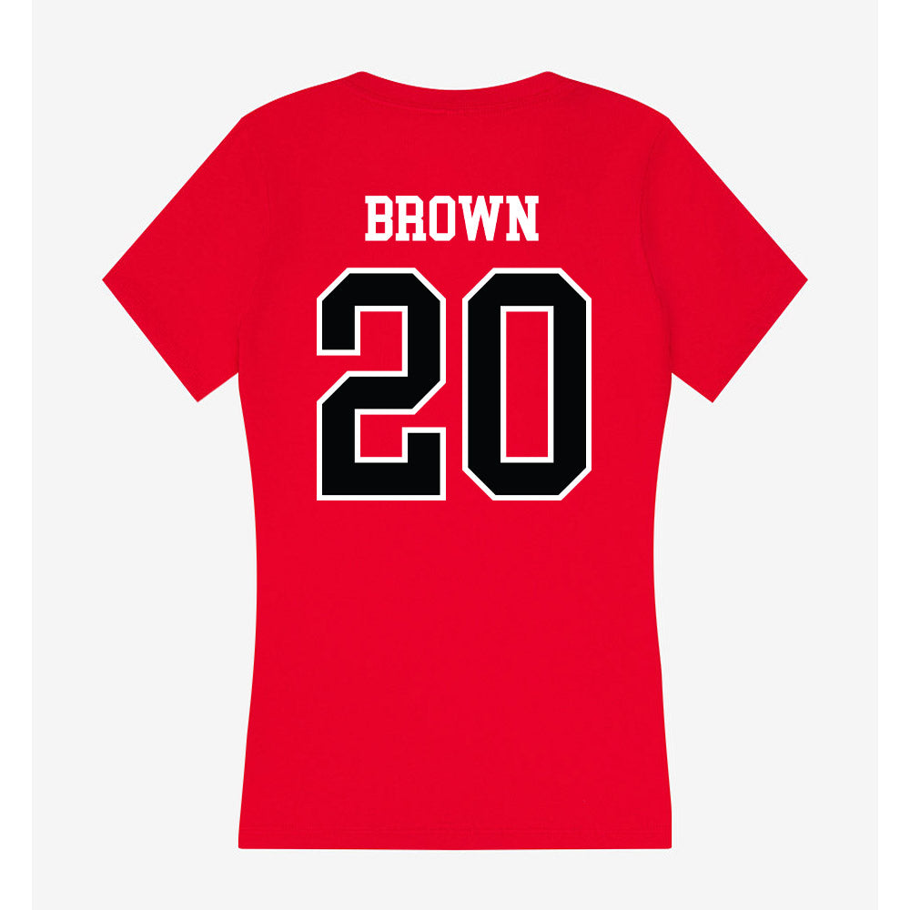 UCM - NCAA Football : Damien Brown - Women's V-Neck T-Shirt-1