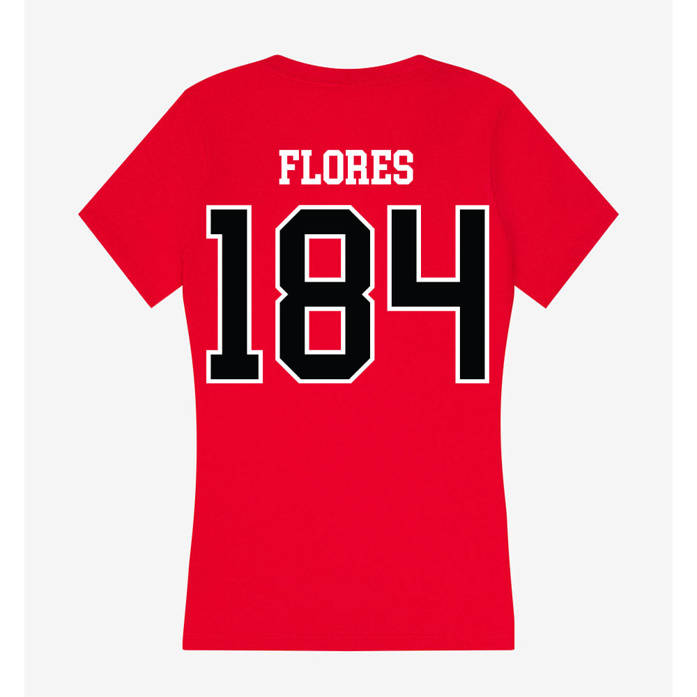 UCM - NCAA Wrestling : Ayden Flores - Women's V-Neck T-Shirt-1