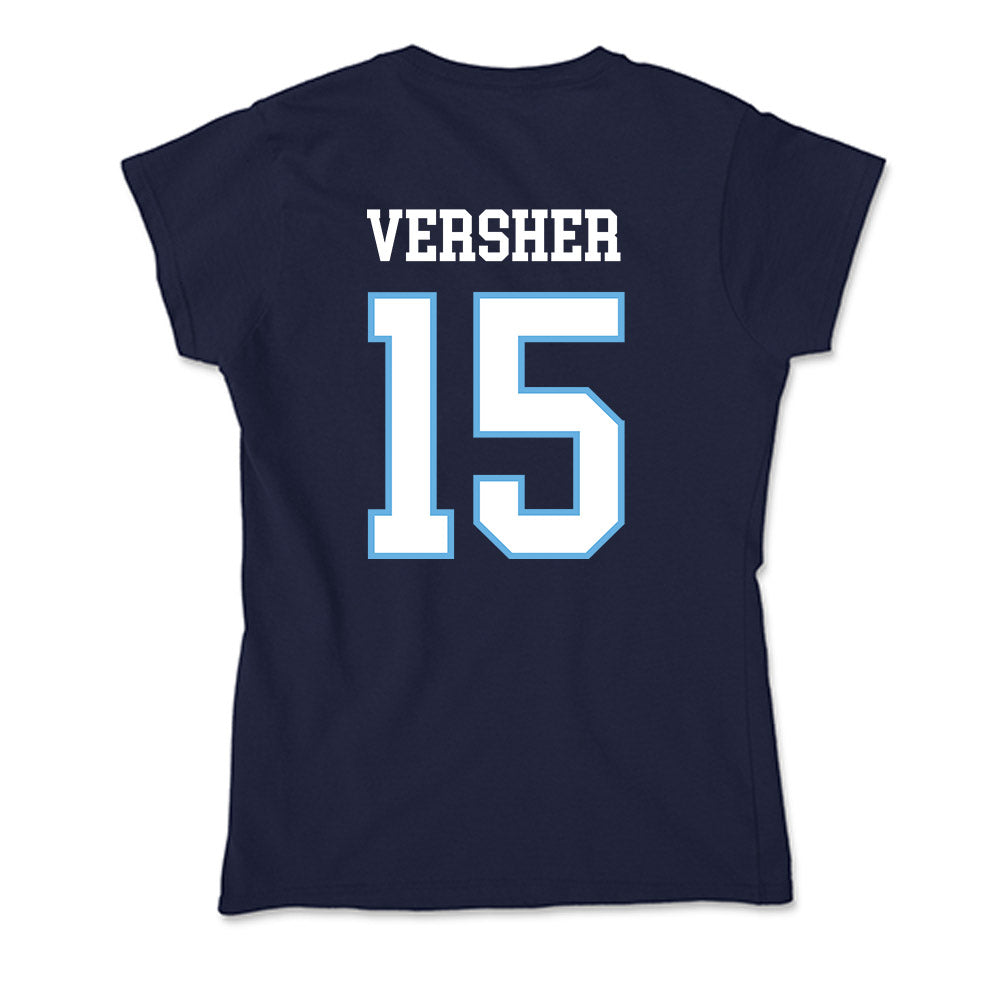 San Diego - NCAA Men's Basketball : Caleb Versher - Soft Style Women’s T-Shirt-1