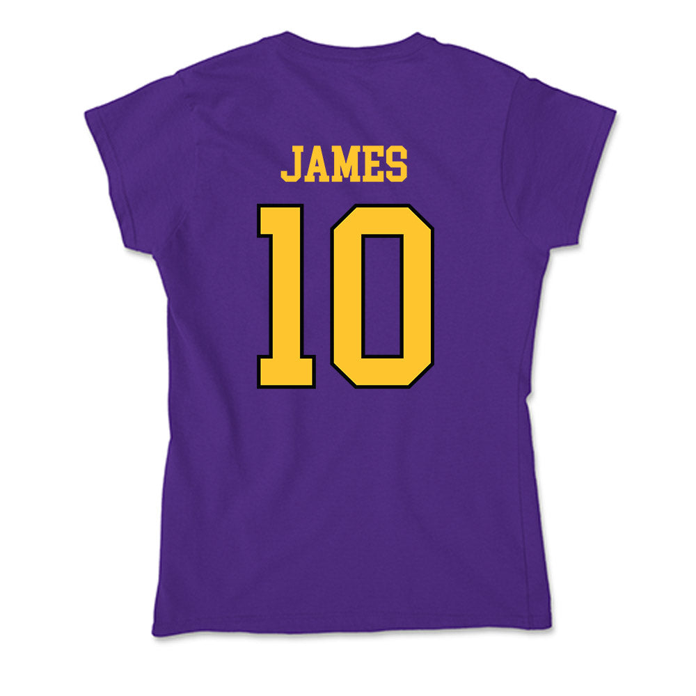 Montevallo - NCAA Men's Basketball : Bryant James - Soft Style Women’s T-Shirt-1