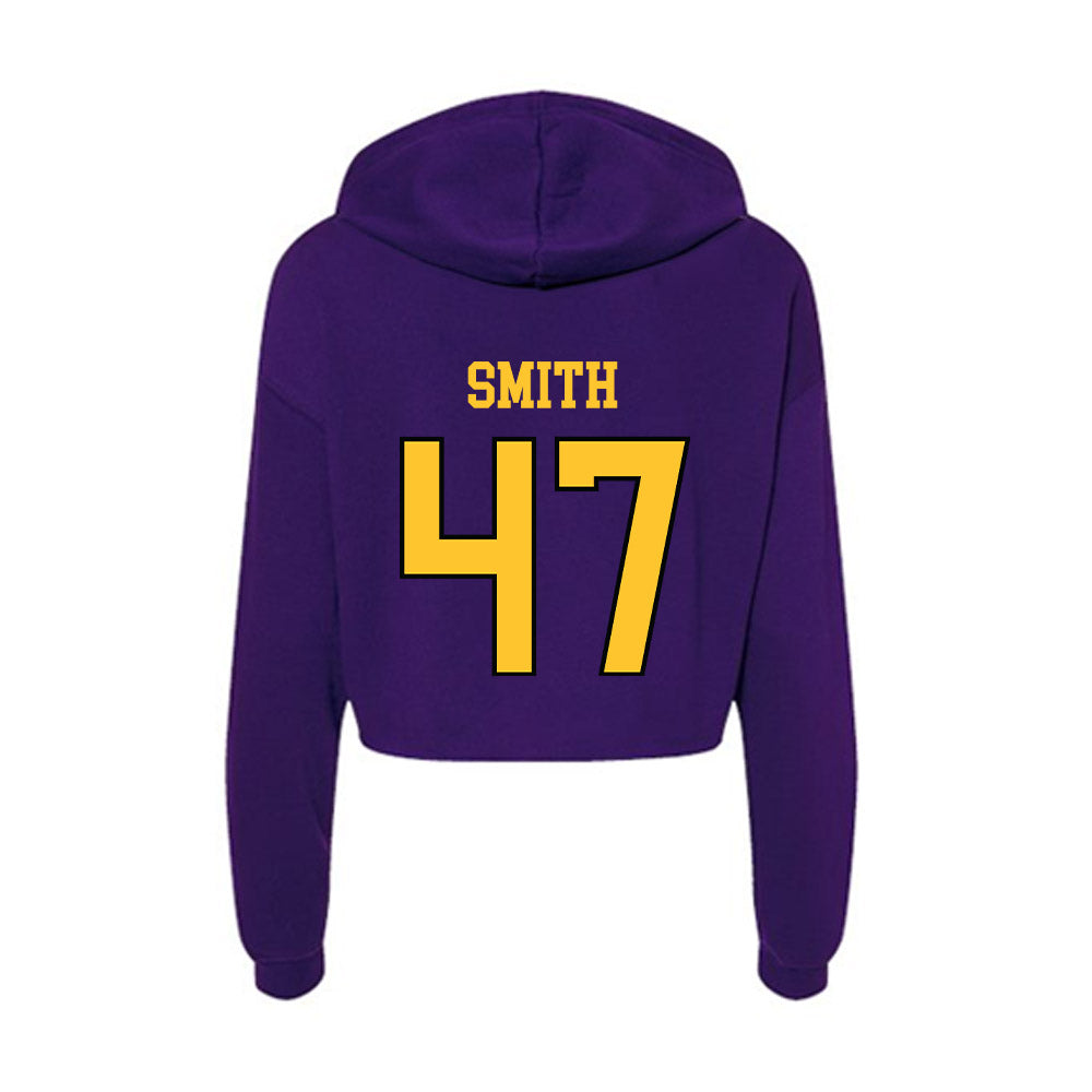 Montevallo - NCAA Men's Lacrosse : Kale Smith - Women's Crop Fleece Hoodie-1