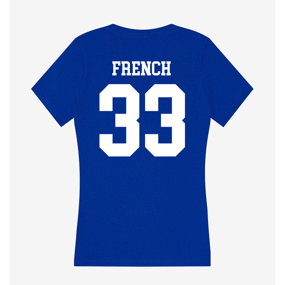 EIU - NCAA Softball : Bryanna French - Women's V-Neck T-Shirt-1