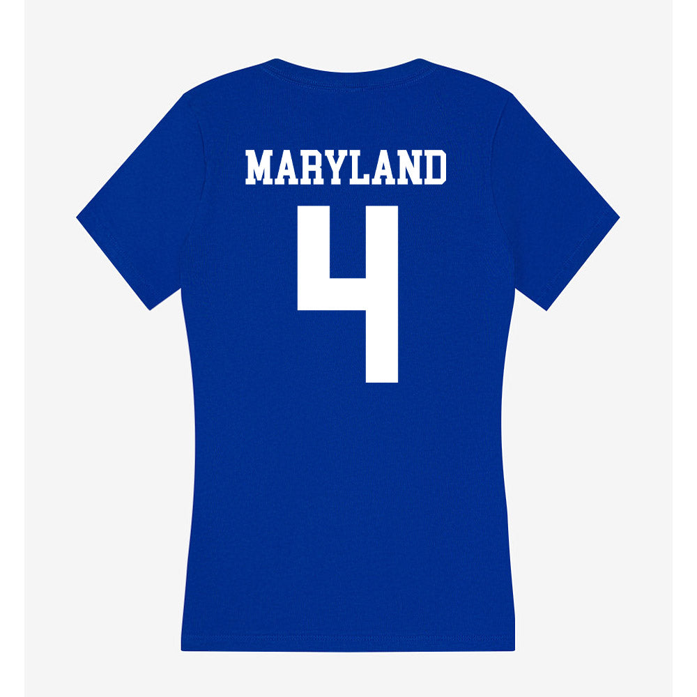 EIU - NCAA Football : Nasir Maryland - Women's V-Neck T-Shirt-1