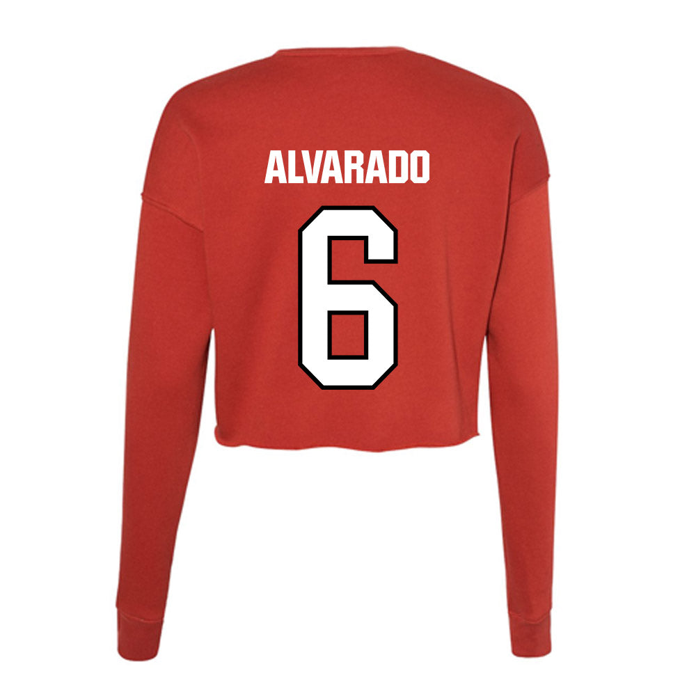 NWOSU - NCAA Women's Soccer : Jazelle Alvarado - Women's Cropped Crew Fleece-1