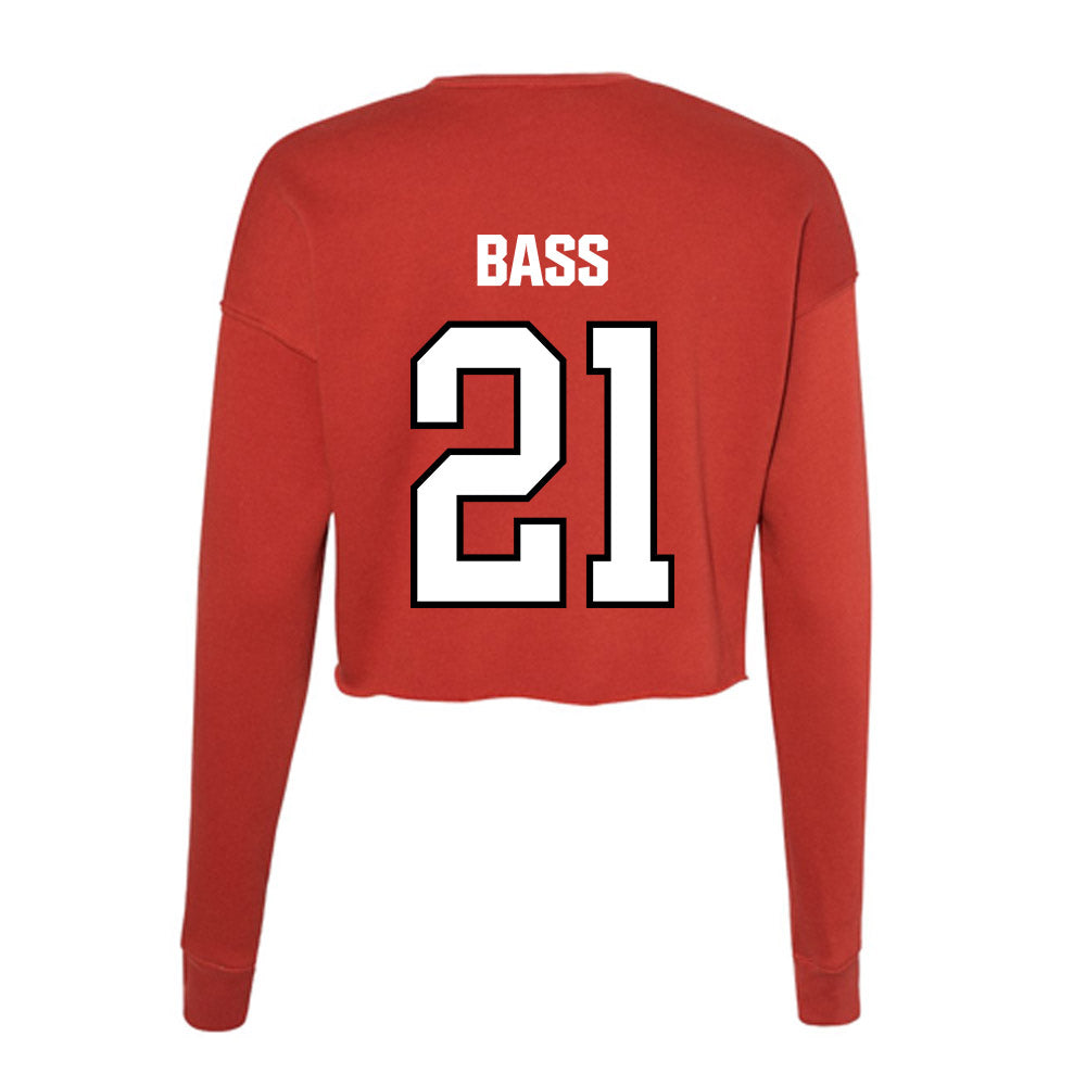 NWOSU - NCAA Women's Basketball : Kira Bass - Women's Cropped Crew Fleece-1