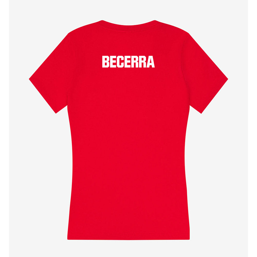 NWOSU - NCAA Men's Track & Field : Daniel Becerra - Women's V-Neck T-Shirt-1