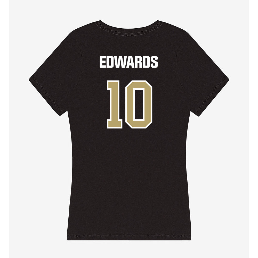 Lindenwood - NCAA Football : Isaac Edwards - Women's V-Neck T-Shirt-1