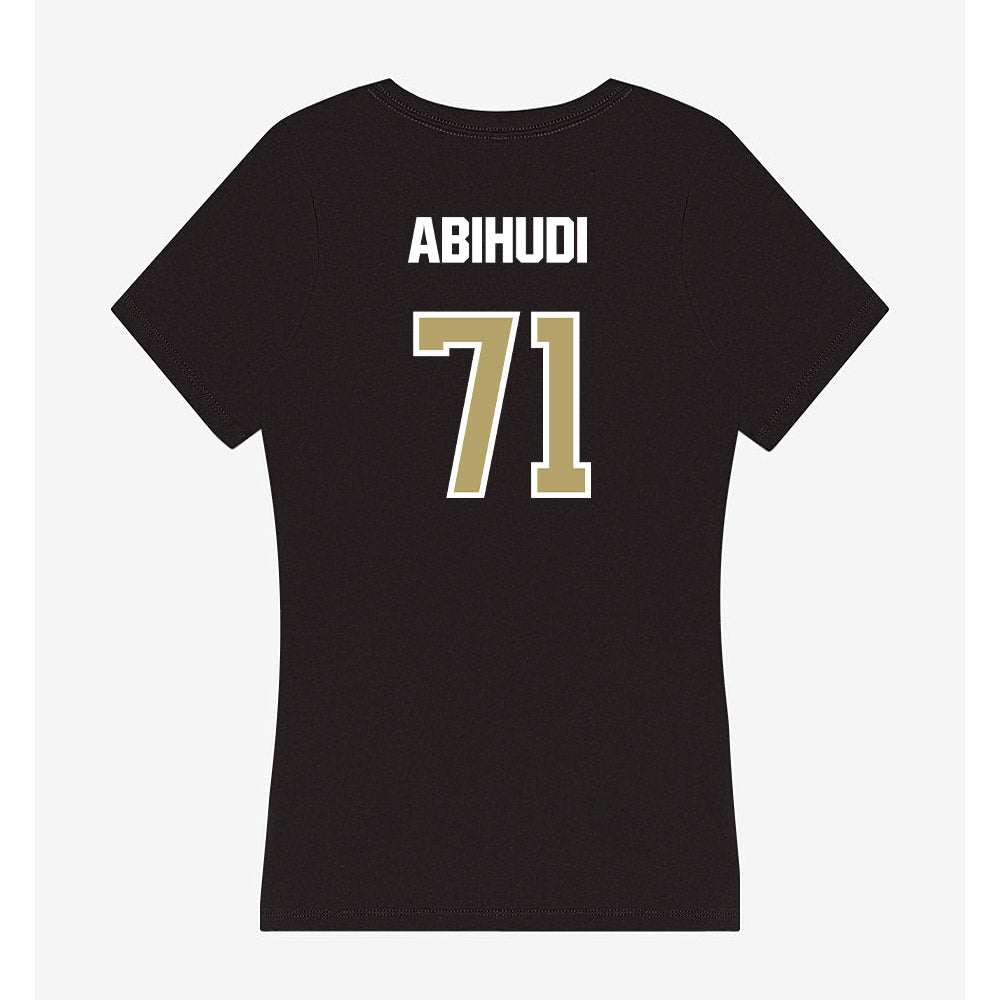Lindenwood - NCAA Football : Christopher Abihudi - Women's V-Neck T-Shirt-1
