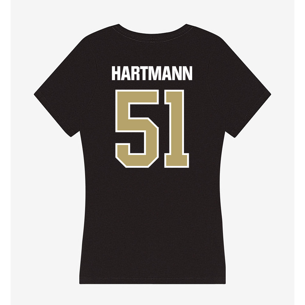 Lindenwood - NCAA Football : Brogan Hartmann - Women's V-Neck T-Shirt-1
