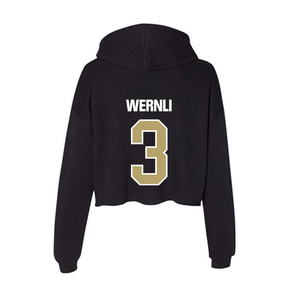 Lindenwood - NCAA Women's Basketball : Gracy Wernli - Women's Crop Fleece Hoodie-1