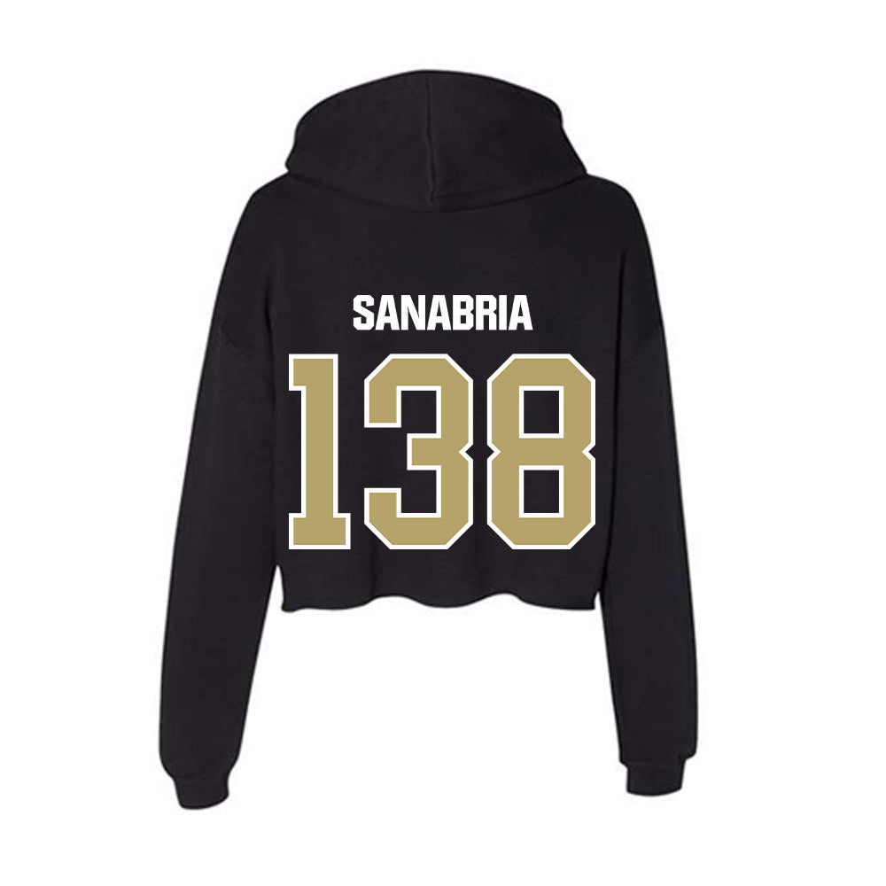 Lindenwood - NCAA Wrestling : Marissa Sanabria - Women's Crop Fleece Hoodie-1