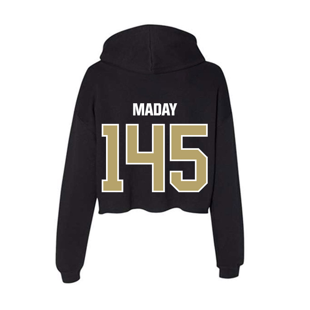 Lindenwood - NCAA Wrestling : Alex Maday - Women's Crop Fleece Hoodie-1