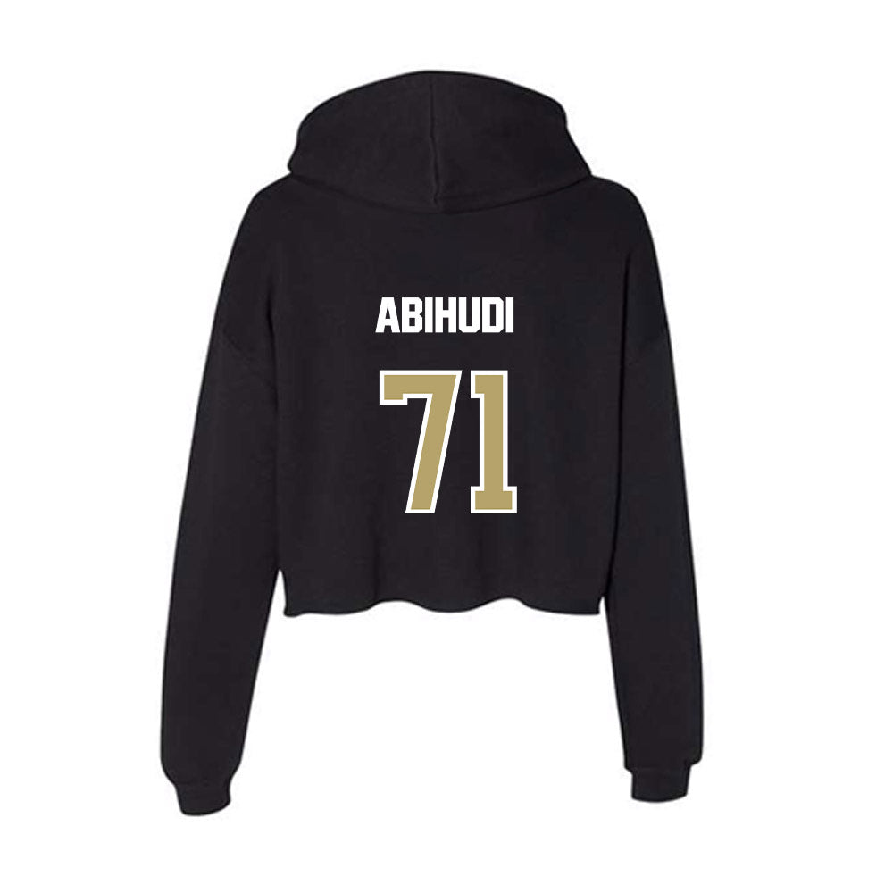 Lindenwood - NCAA Football : Christopher Abihudi - Women's Crop Fleece Hoodie-1