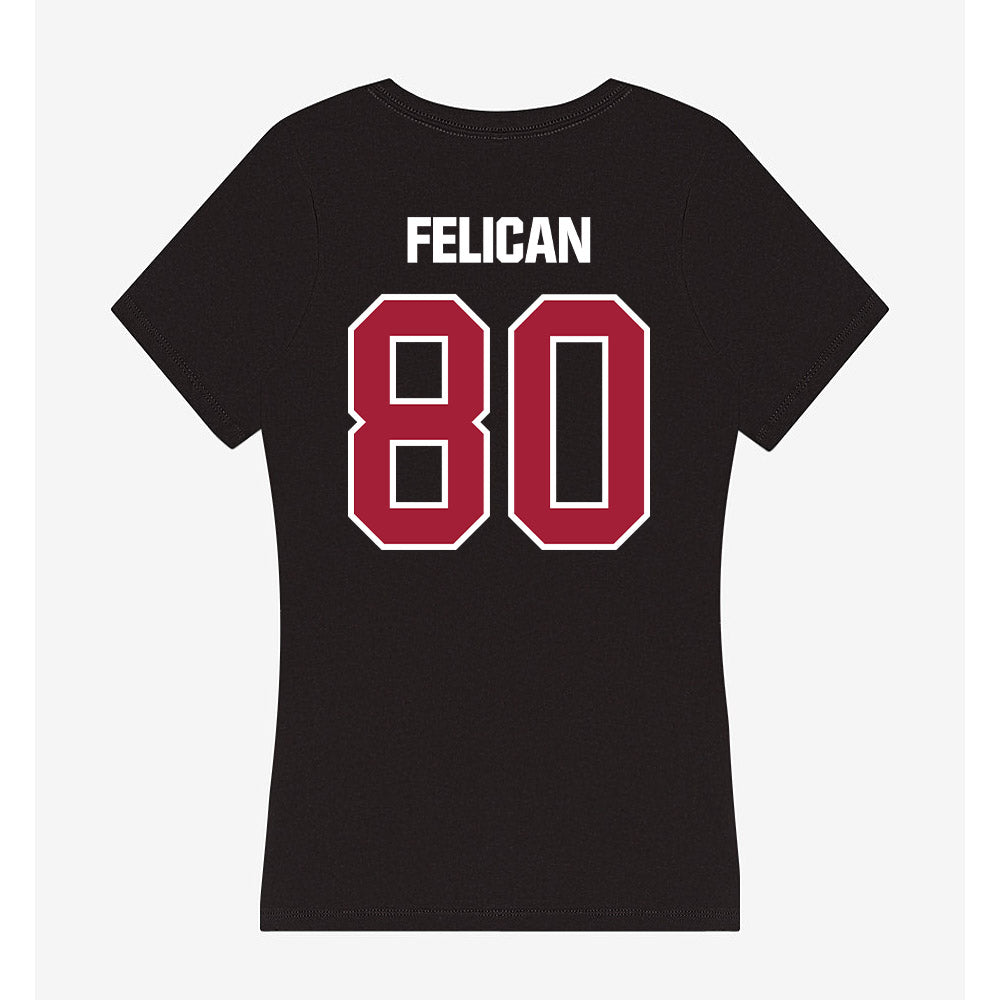 Lenoir Rhyne - NCAA Football : Legend Felican - Classic Shersey Women's V-Neck T-Shirt-1