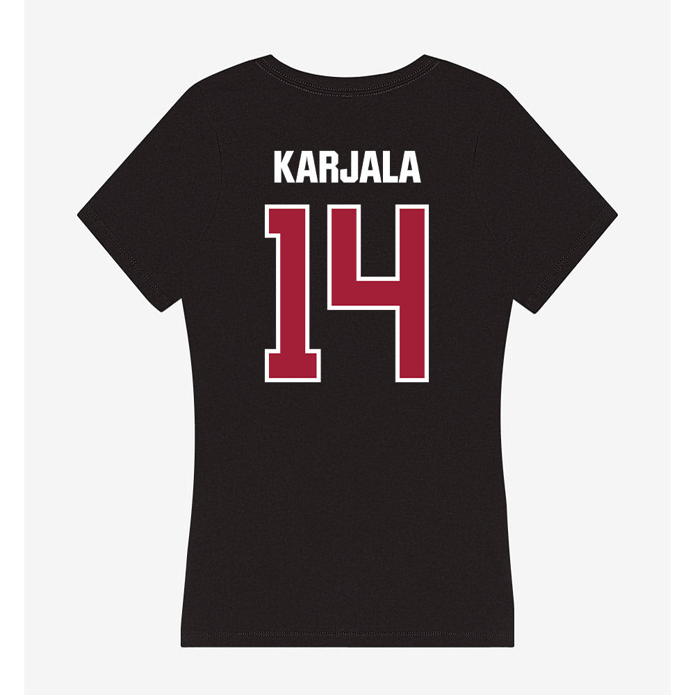 Lenoir Rhyne - NCAA Women's Volleyball : Sydney Karjala - Classic Shersey Women's V-Neck T-Shirt-1