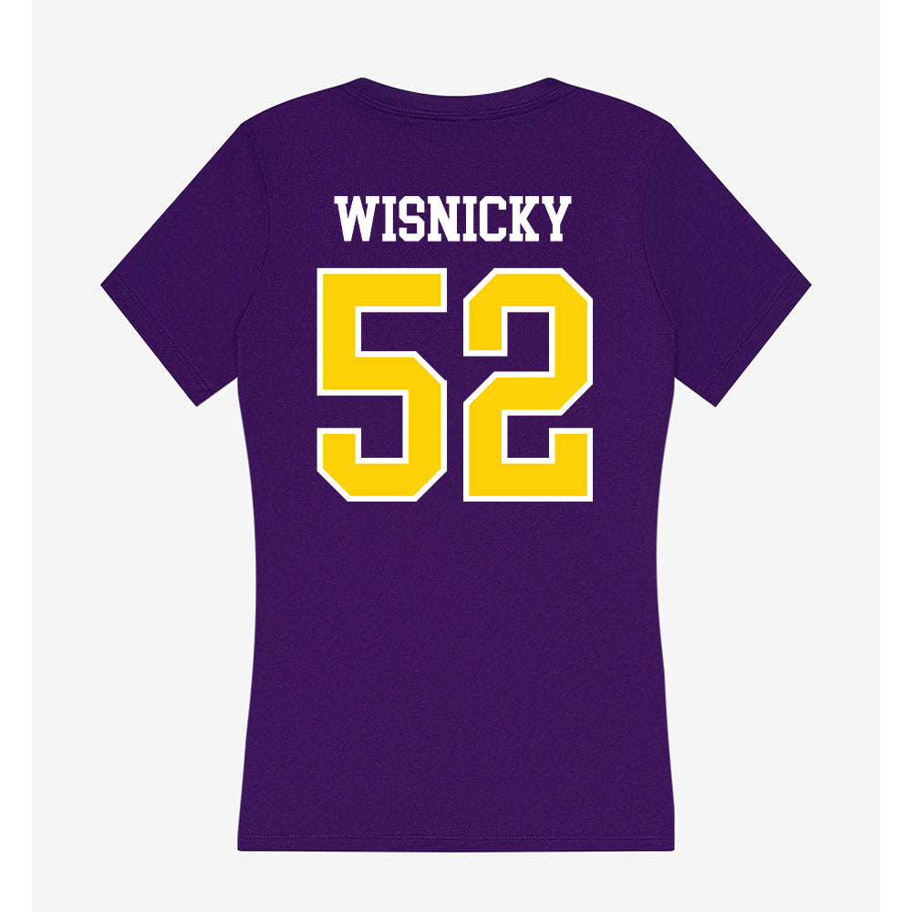 UWSP - NCAA Football : Jackson Wisnicky - Women's V-Neck T-Shirt-1