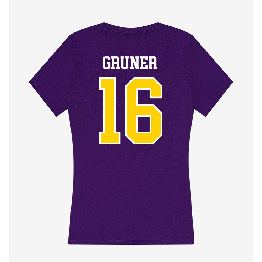 UWSP - NCAA Women's Volleyball : Jadynn Gruner - Women's V-Neck T-Shirt-1