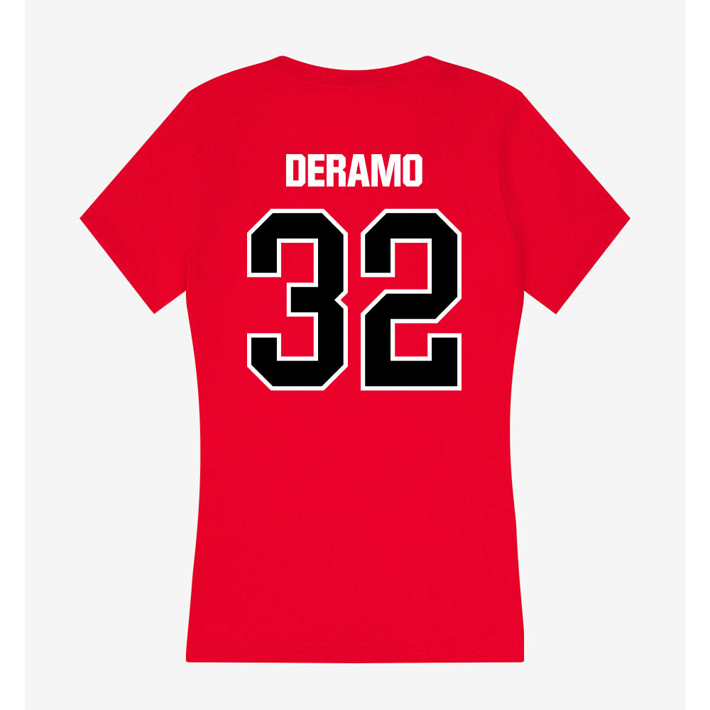Youngstown State - NCAA Women's Soccer : Mia Deramo - Women's V-Neck T-Shirt-1