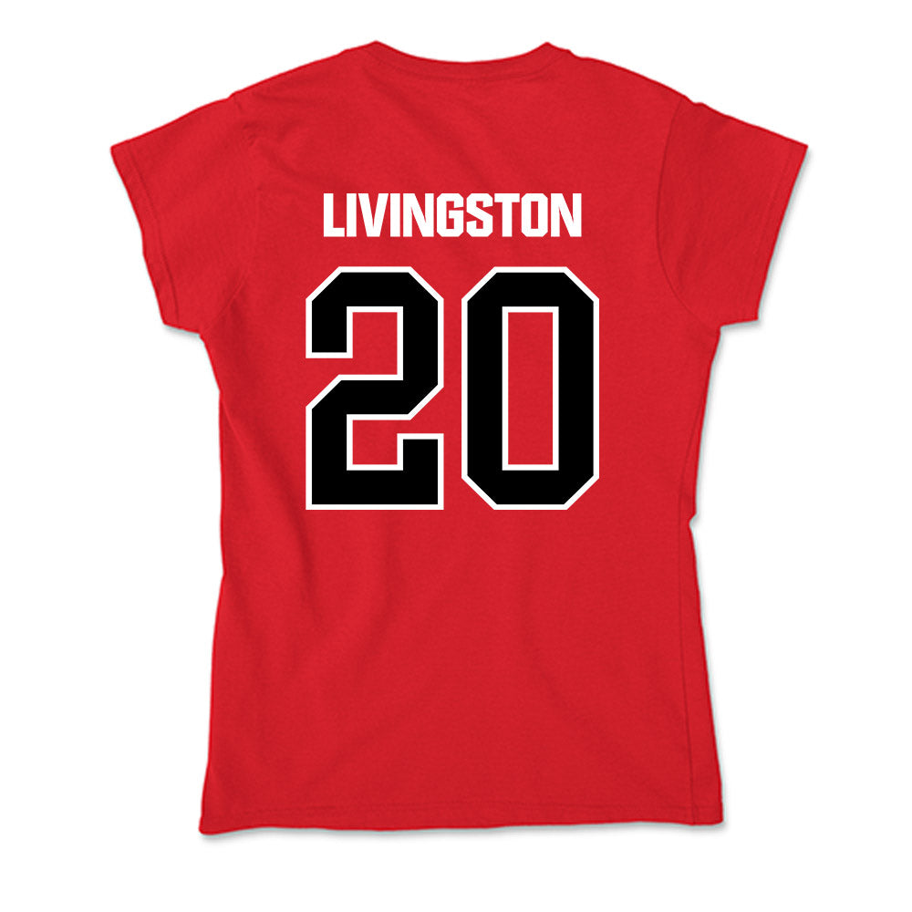 Youngstown State - NCAA Men's Basketball : Jamar Livingston - Soft Style Women’s T-Shirt-1