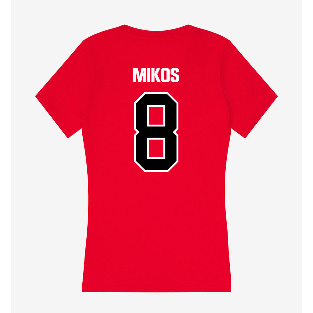 Youngstown State - NCAA Baseball : Brandon Mikos - Women's V-Neck T-Shirt-1