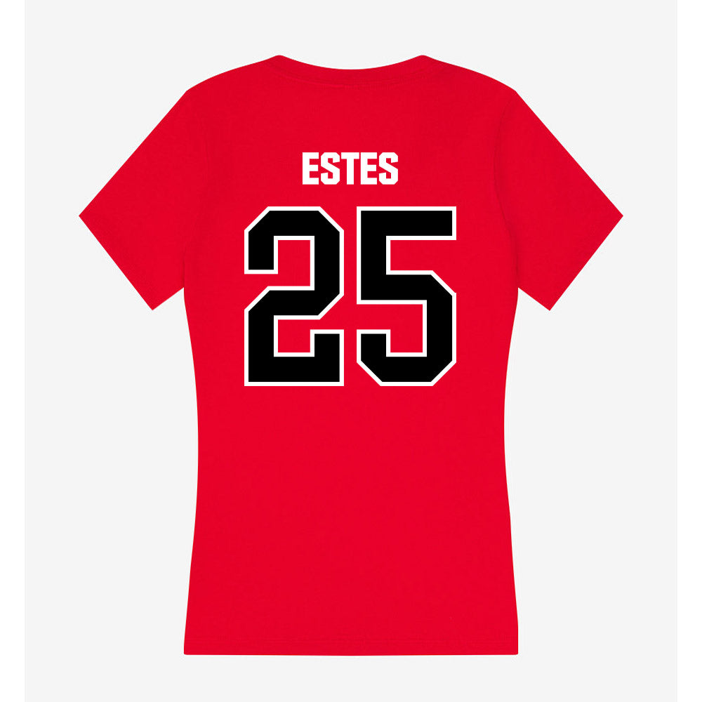 Youngstown State - NCAA Baseball : Sumner Estes - Women's V-Neck T-Shirt-1