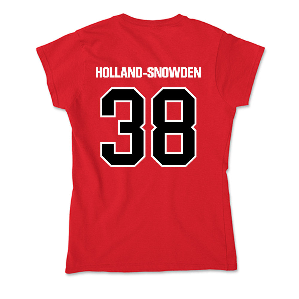 Youngstown State - NCAA Football : Bryant Holland-Snowden - Soft Style Women’s T-Shirt-1