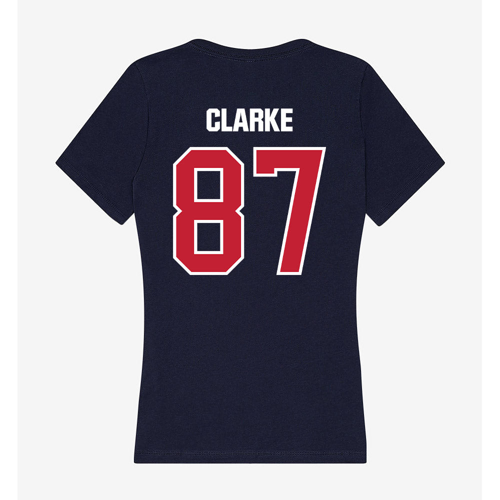 Richmond - NCAA Football : Sean Clarke - Women's V-Neck T-Shirt-1