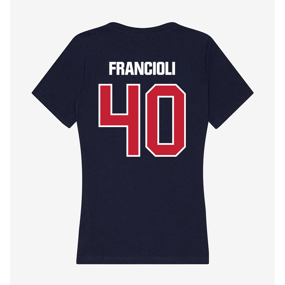 Richmond - NCAA Women's Lacrosse : Abby Francioli - Women's V-Neck T-Shirt-1
