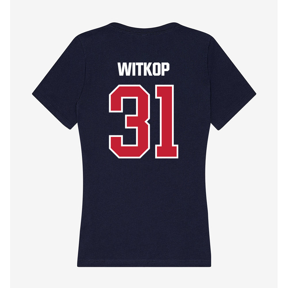 Richmond - NCAA Baseball : Paul Witkop - Women's V-Neck T-Shirt-1