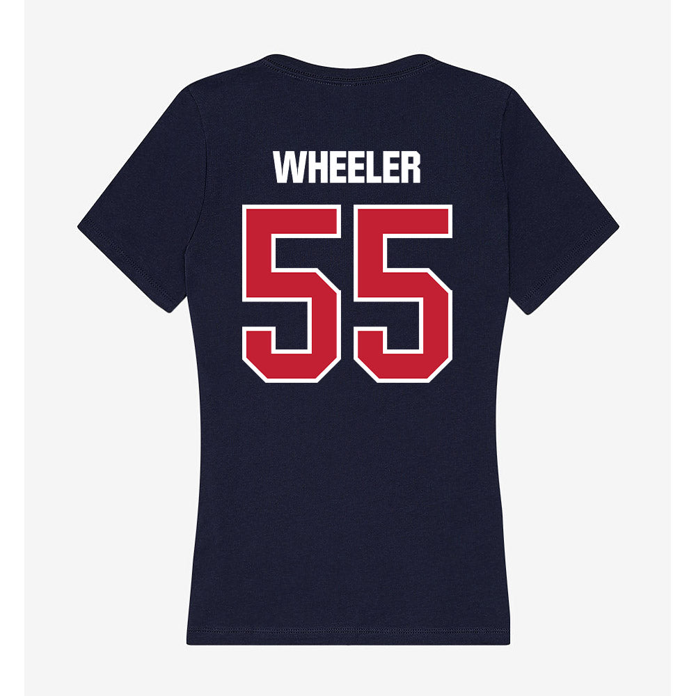 Richmond - NCAA Football : Tanner Wheeler - Women's V-Neck T-Shirt-1