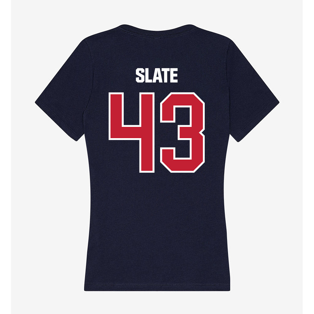 Richmond - NCAA Men's Lacrosse : Lucas Slate - Women's V-Neck T-Shirt-1
