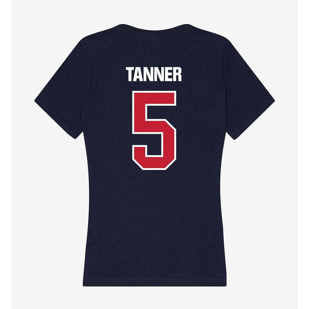 Richmond - NCAA Men's Basketball : Collin Tanner - Women's V-Neck T-Shirt-1