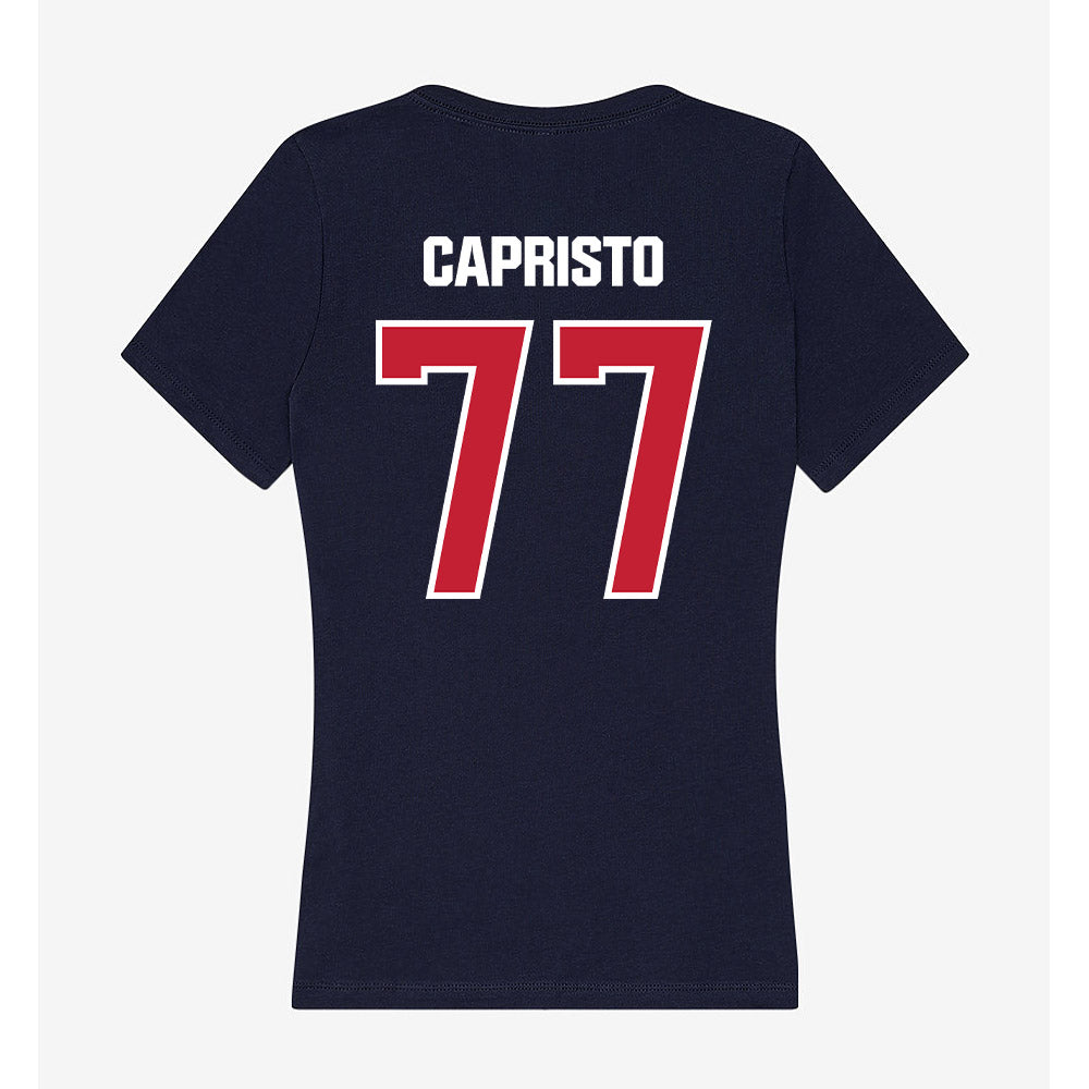 Richmond - NCAA Football : Kade Capristo - Women's V-Neck T-Shirt-1