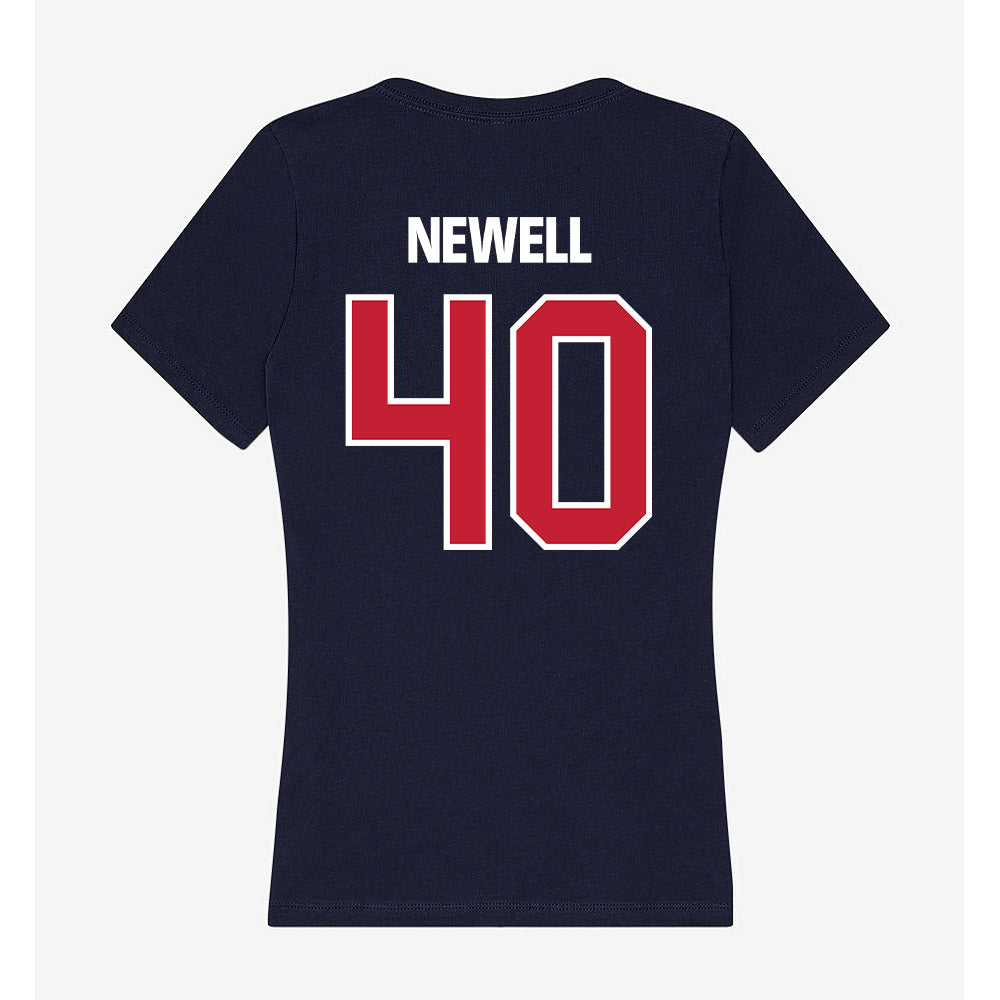 Richmond - NCAA Women's Soccer : Rowan Newell - Women's V-Neck T-Shirt-1