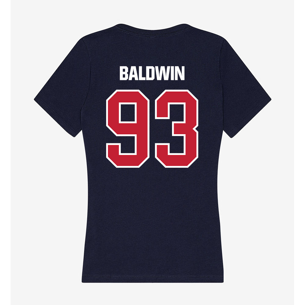 Richmond - NCAA Football : Terae Baldwin - Women's V-Neck T-Shirt-1