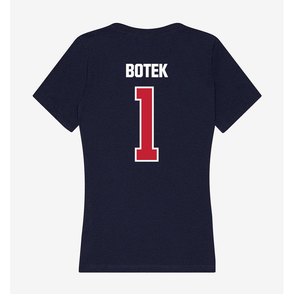 Richmond - NCAA Men's Lacrosse : Mark Botek - Women's V-Neck T-Shirt-1