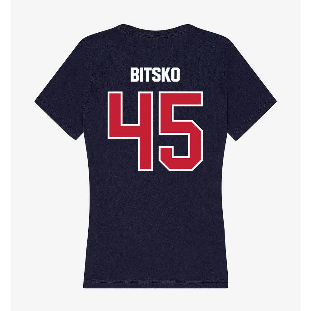 Richmond - NCAA Football : Kyle Bitsko - Women's V-Neck T-Shirt-1