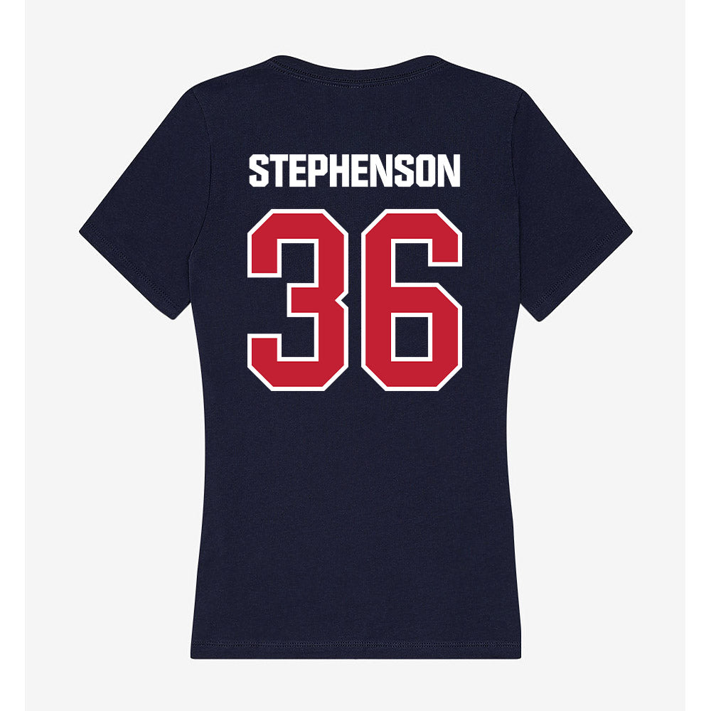 Richmond - NCAA Football : Warrick Stephenson - Women's V-Neck T-Shirt-1