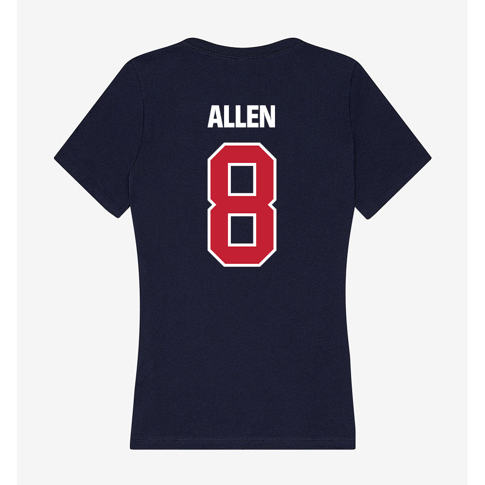 Richmond - NCAA Football : Bryce Allen - Women's V-Neck T-Shirt-1