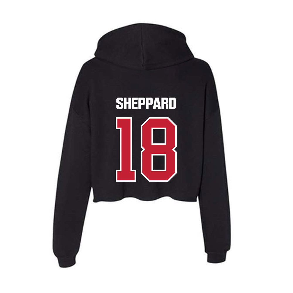 Northern Illinois - NCAA Women's Soccer : Maddy Sheppard - Women's Crop Fleece Hooded Sweatshirt-1