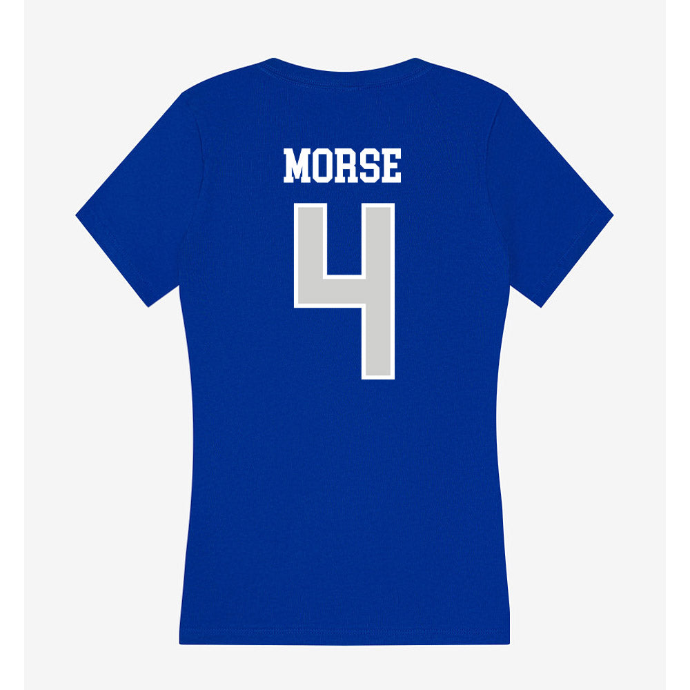 Indiana State - NCAA Baseball : Colby Morse - Women's V-Neck T-Shirt-1