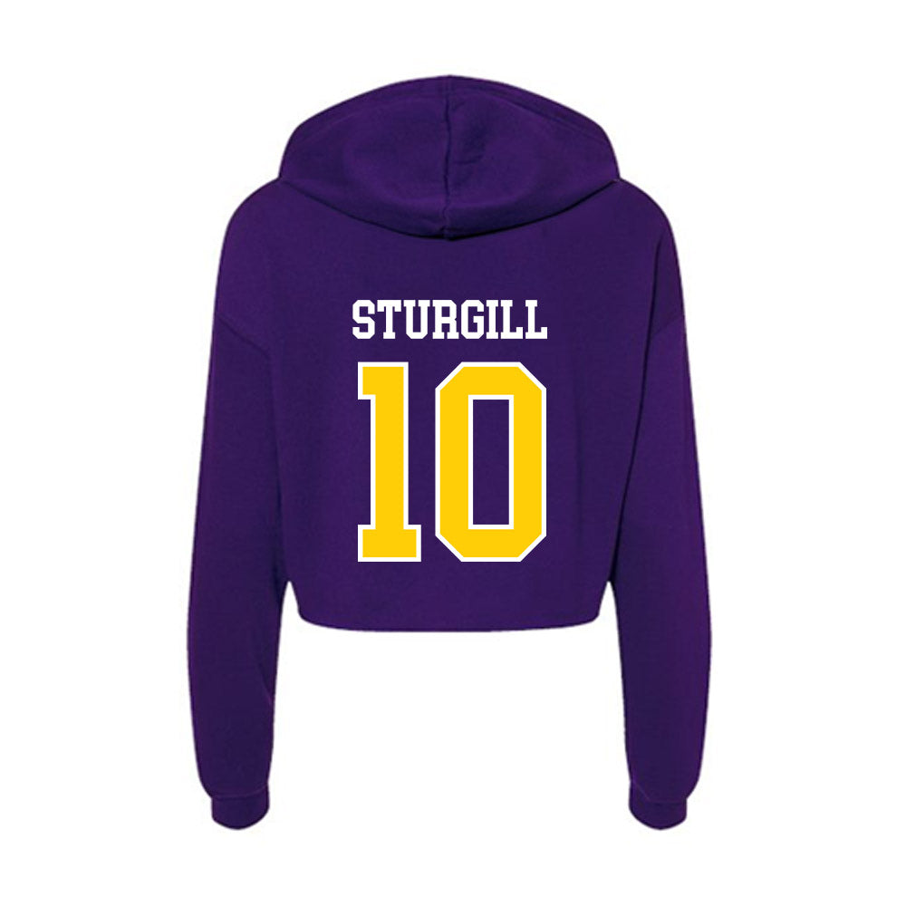 WIU - NCAA Football : Gage Sturgill - Women's Crop Fleece Hoodie-1