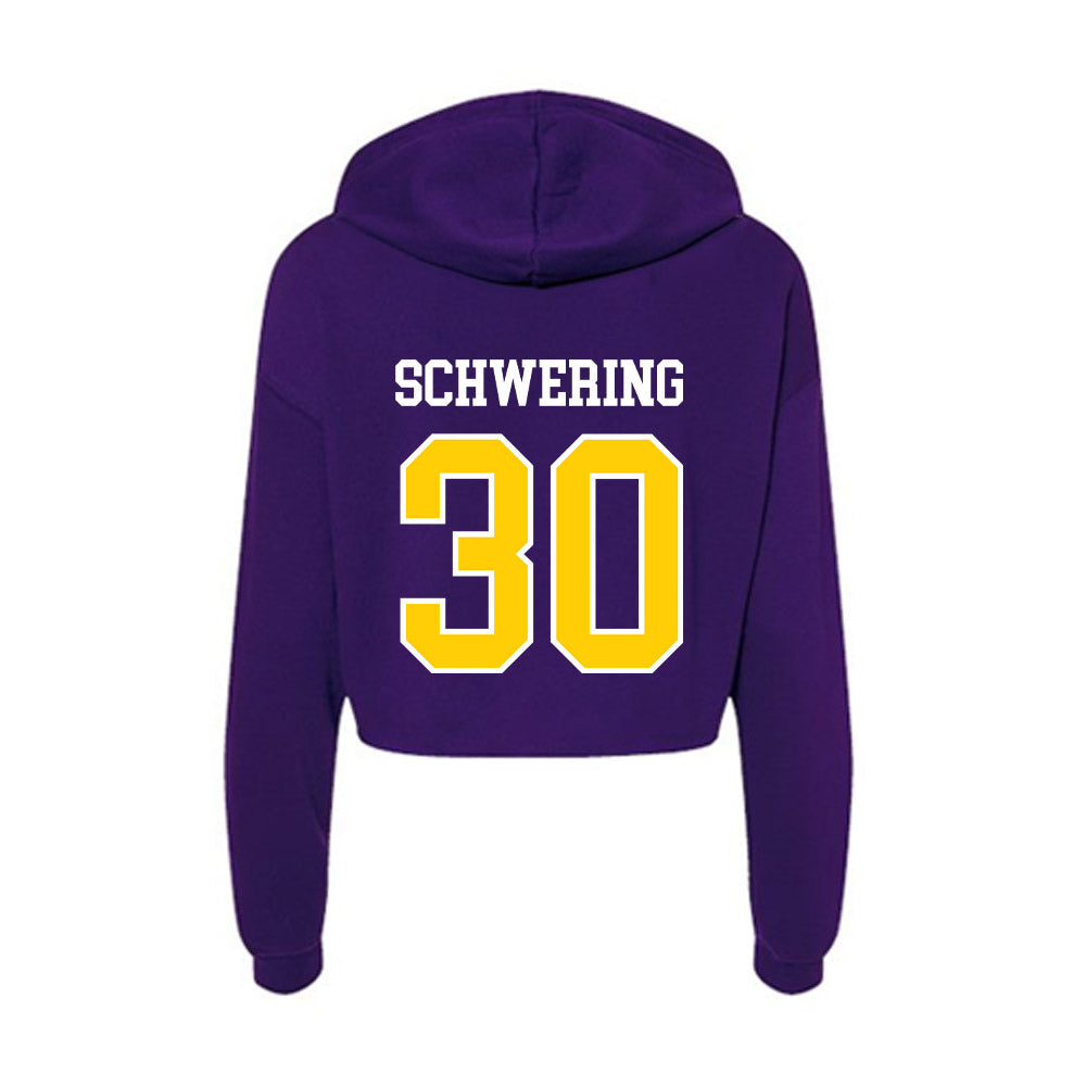WIU - NCAA Men's Soccer : Jack Schwering - Women's Crop Fleece Hoodie-1