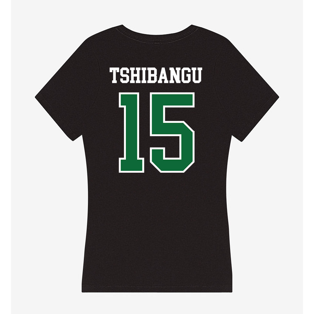 EMich - NCAA Women's Basketball : Believe Tshibangu - Women's V-Neck T-Shirt-1