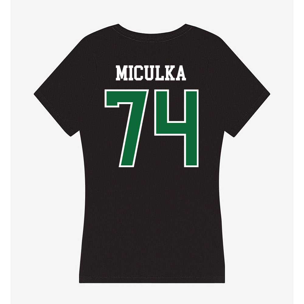 EMich - NCAA Football : Carter Miculka - Women's V-Neck T-Shirt-1